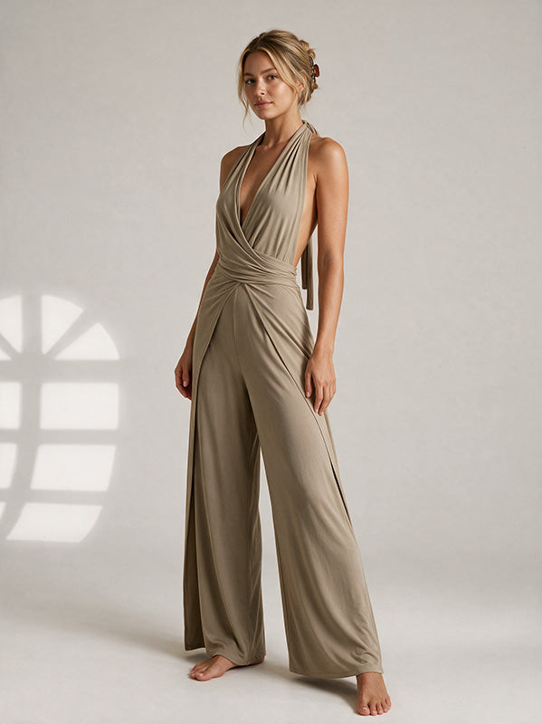 8 · The Deep-V Backless Jumpsuit